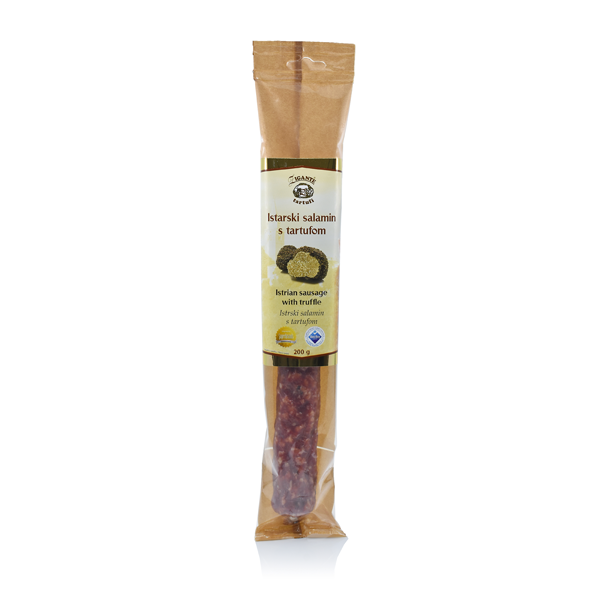 Specialties with Truffles Istrian sausage with truffles - Zigante Tartufi Online Shop, Truffle Shop, Truffle Products