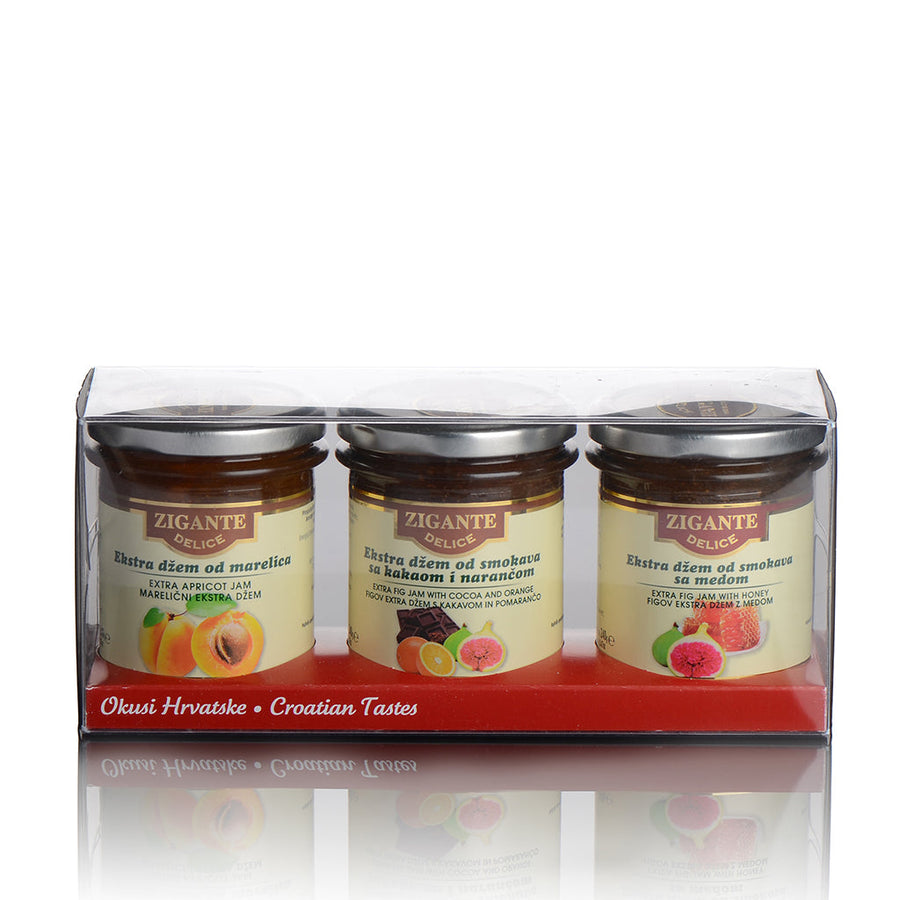 Zigante Delice Extra jams Collection Gift box 3 x 240 g - Zigante Tartufi Online Shop, Truffle Shop, Truffle Products