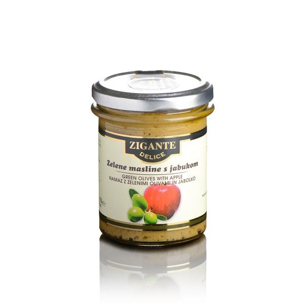 Zigante Delice Green olive spread & Apple 180 g - Zigante Tartufi Online Shop, Truffle Shop, Truffle Products